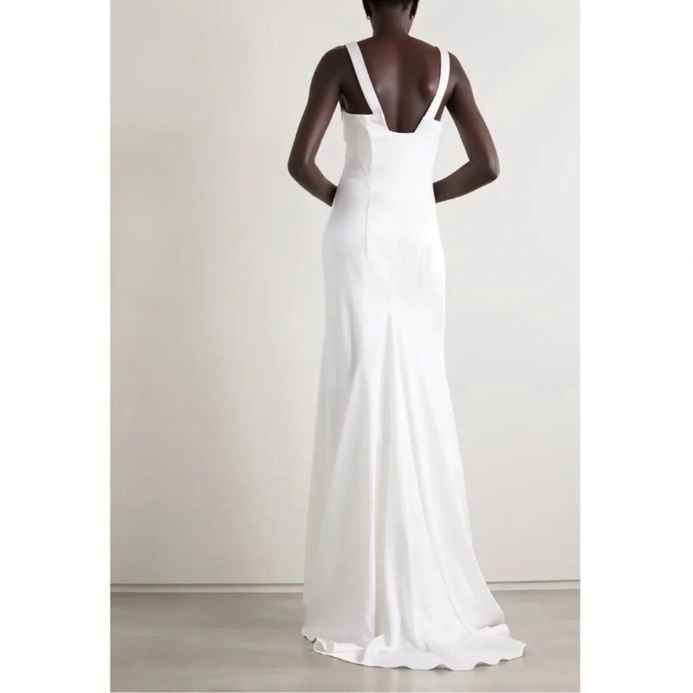 NWT Galvan London Hampshire Satin Crepe Bridal Gown - Size 10/12 - Picture 3 of 10